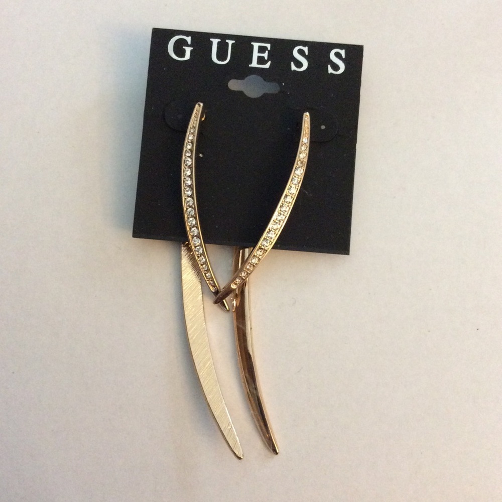 Guess Pave Earrings NWT
